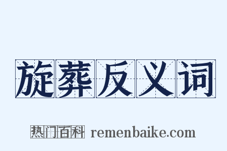 旋葬反义词是什么意思的图片